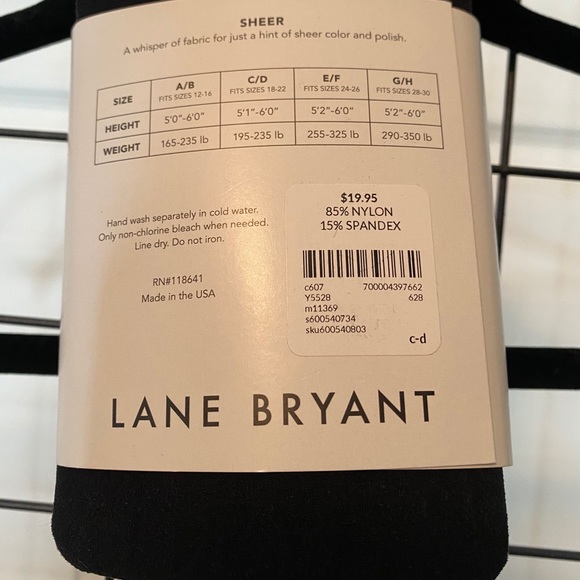 Plus size tights NWT Lane Bryant - Picture 2 of 4
